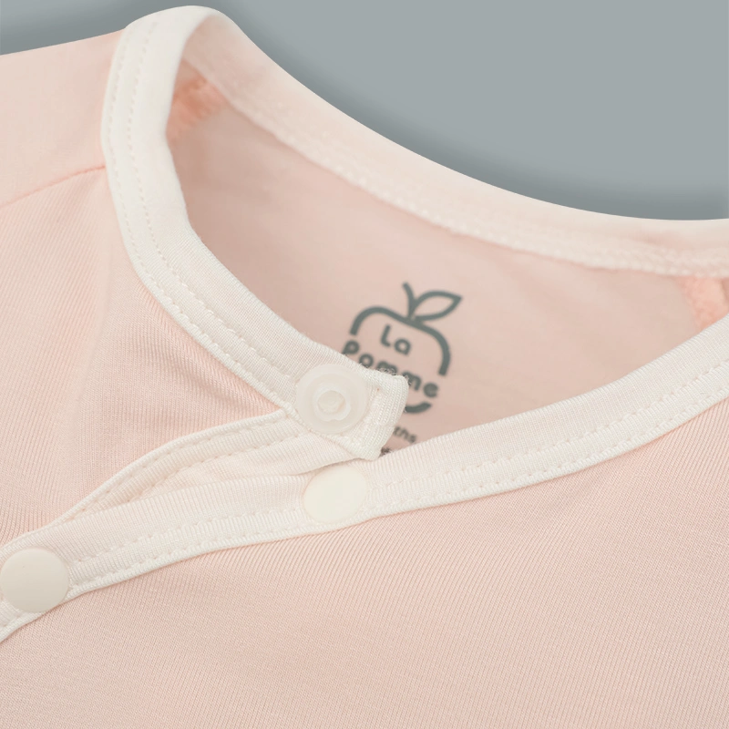 Set 2 bodysuit cài chéo La Pomme bé mimi của mẹ màu trắng - vàng 25