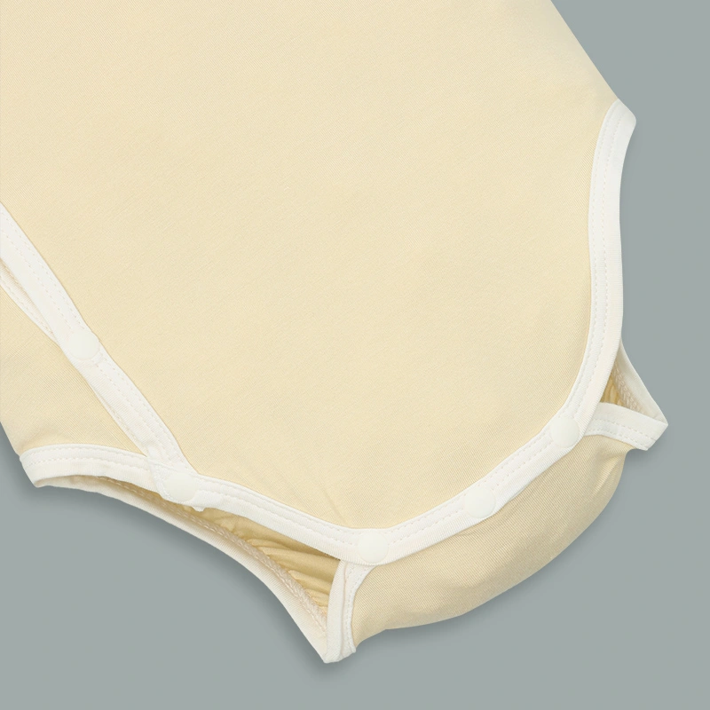 Set 2 bodysuit cài chéo La Pomme bé mimi của mẹ màu trắng - vàng 10