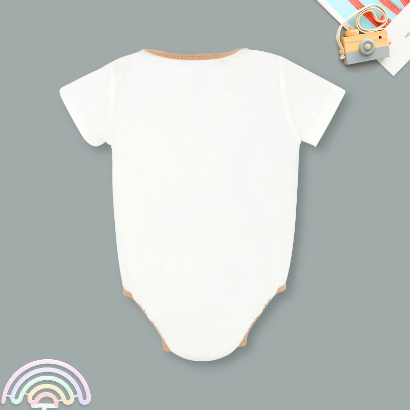 Set 2 bodysuit La Pomme săn tìm hạt dẻ màu trắng 6