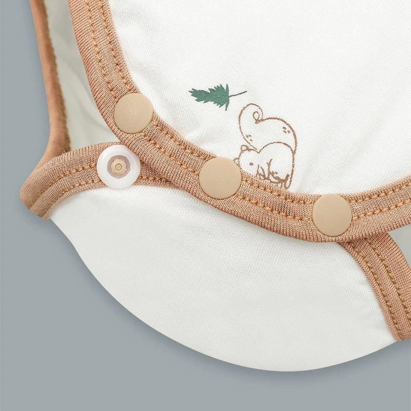 Set 2 bodysuit La Pomme săn tìm hạt dẻ màu trắng 10