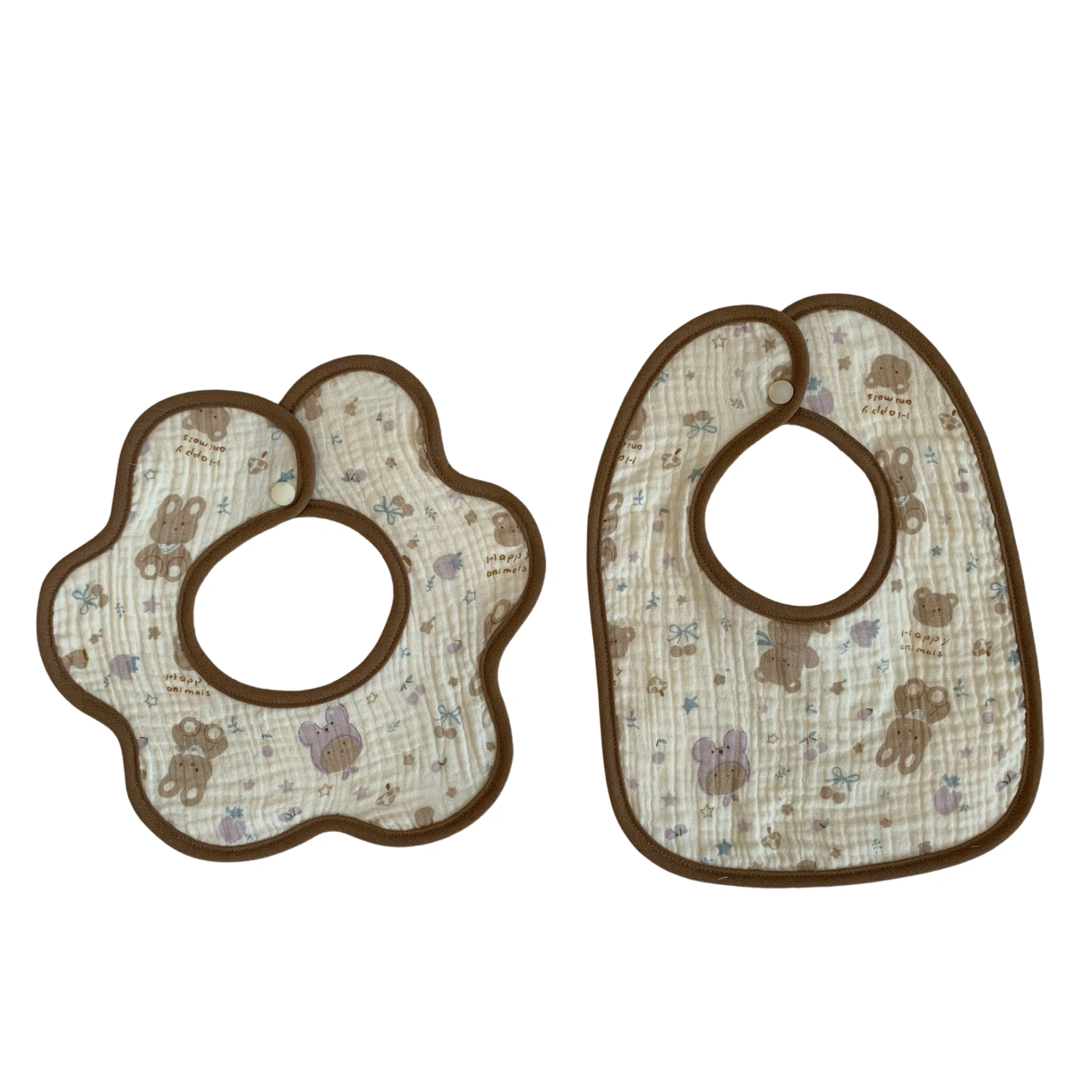 Set 2 yếm ăn cho bé Bessla - Gấu