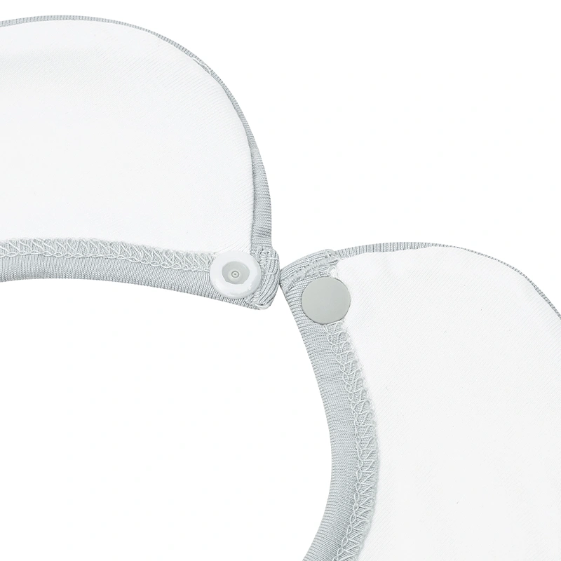 Set 2 yếm ăn cho bé sợi tre La Pomme động vật đáng yêu - Màu ghi (0 - 3 tháng) 5