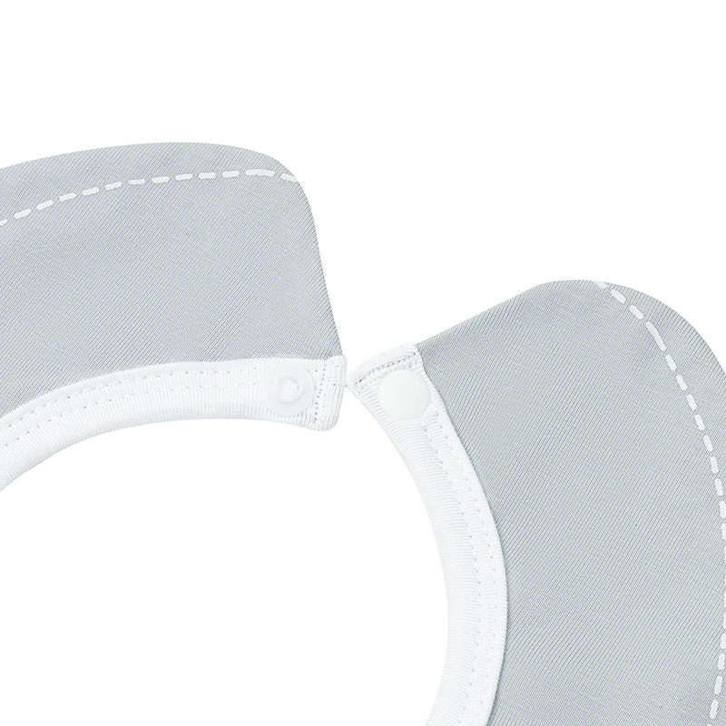 Set 2 yếm ăn cho bé sợi tre La Pomme động vật đáng yêu - Màu ghi (0 - 3 tháng) 6