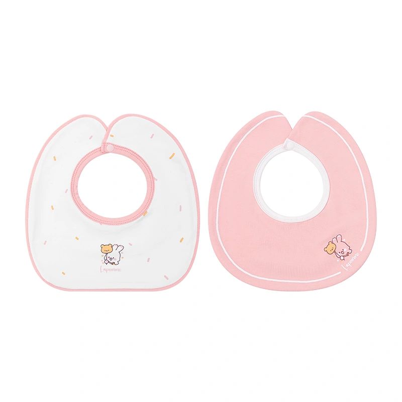 Set 2 yếm ăn cho bé sợi tre La Pomme động vật đáng yêu - Màu ghi (0 - 3 tháng) 13