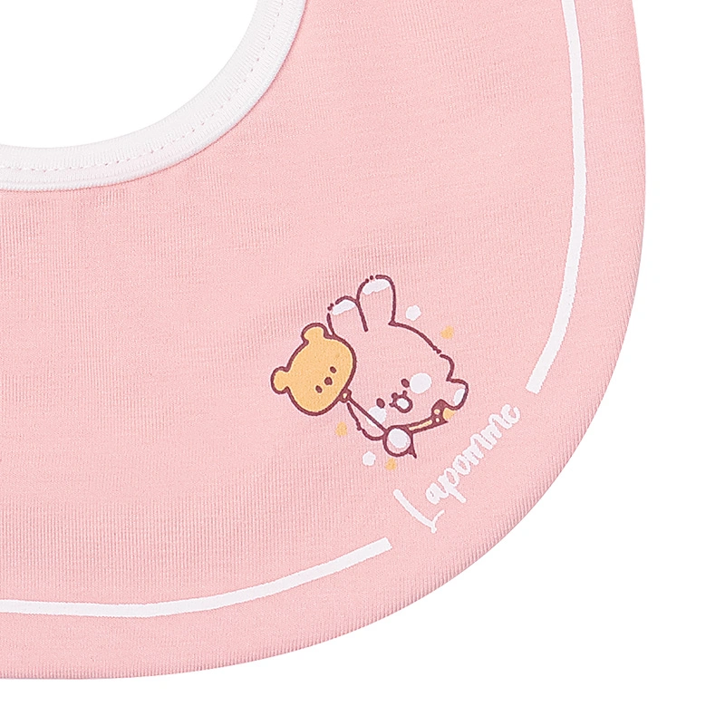 Set 2 yếm ăn cho bé sợi tre La Pomme động vật đáng yêu - Màu ghi (0 - 3 tháng) 18