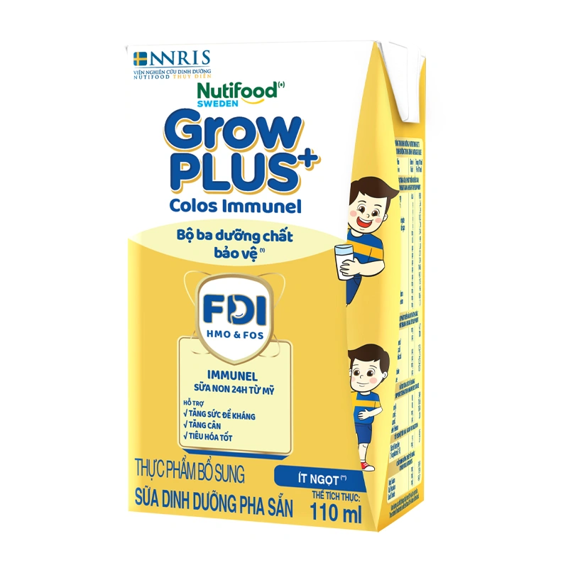Thùng 24 hộp sữa non pha sẵn Nutifood GrowPLUS+ Colos Immunel hương vani 110 ml (từ 1 tuổi) - Giao bao bì ngẫu nhiên 7