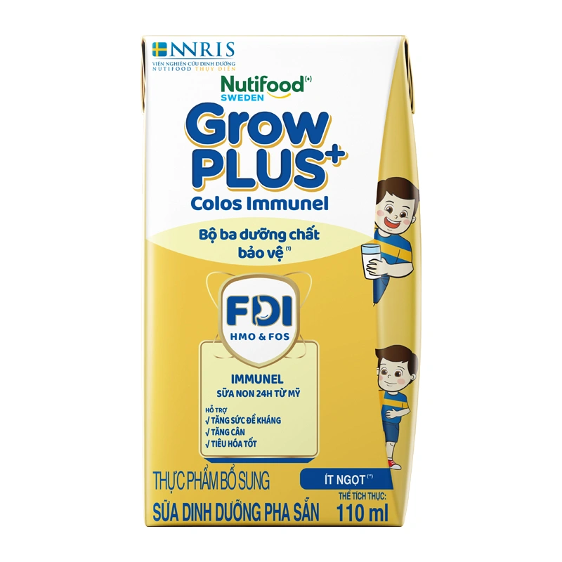 Thùng 24 hộp sữa non pha sẵn Nutifood GrowPLUS+ Colos Immunel hương vani 110 ml (từ 1 tuổi) - Giao bao bì ngẫu nhiên 8