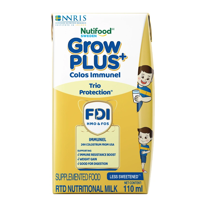 Thùng 24 hộp sữa non pha sẵn Nutifood GrowPLUS+ Colos Immunel hương vani 110 ml (từ 1 tuổi) - Giao bao bì ngẫu nhiên 9