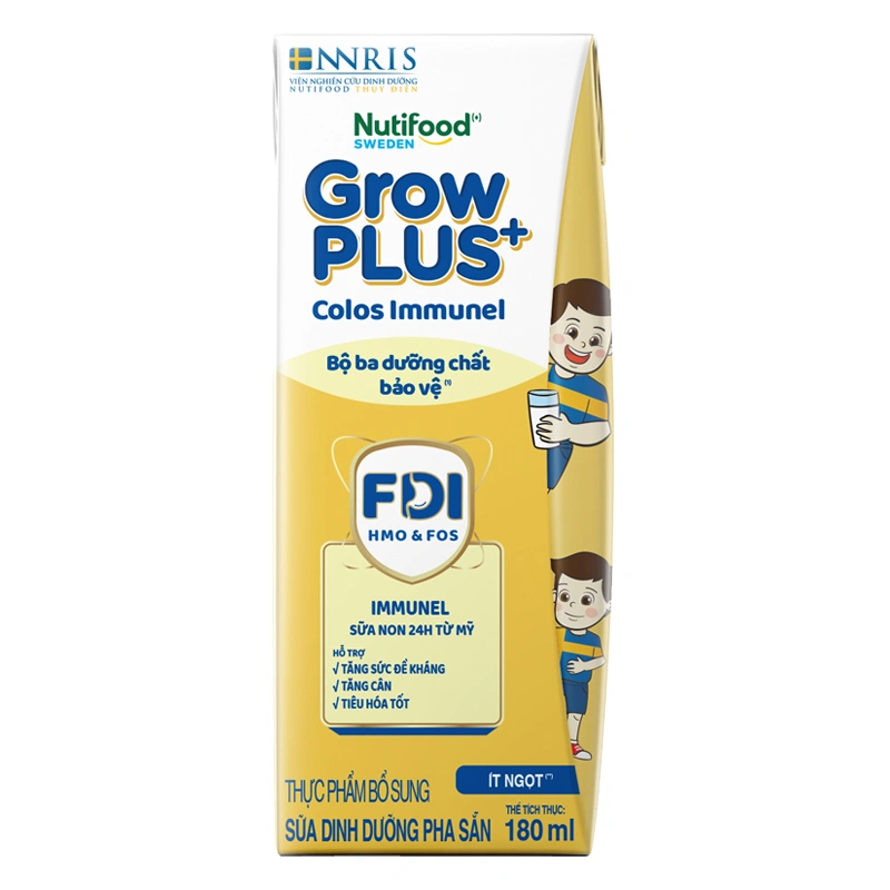 Thùng 24 hộp sữa non pha sẵn Nutifood GrowPLUS+ Colos Immunel hương vani 180 ml (từ 1 tuổi) - Giao bao bì ngẫu nhiên 16