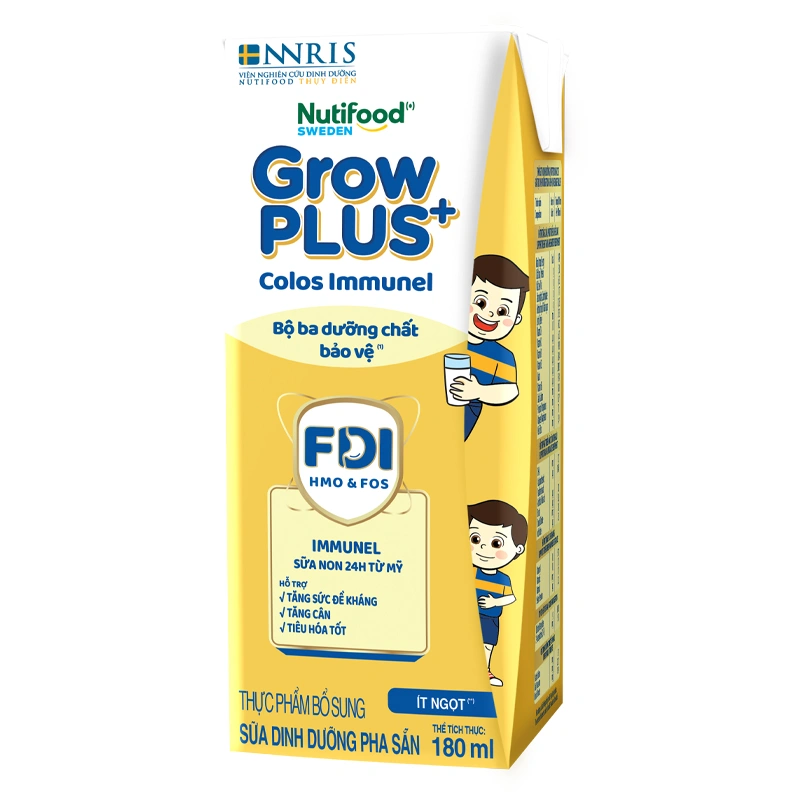 Thùng 24 hộp sữa non pha sẵn Nutifood GrowPLUS+ Colos Immunel hương vani 180 ml (từ 1 tuổi) - Giao bao bì ngẫu nhiên 7