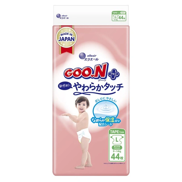 Tã dán GOO.N Premium Plus size L 44 miếng (9 - 14 kg) - Họa tiết ngẫu nhiên 1
