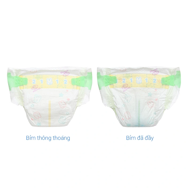 Tã dán Merries size NB 76 miếng (Dưới 5 kg) - Mẫu mới 48