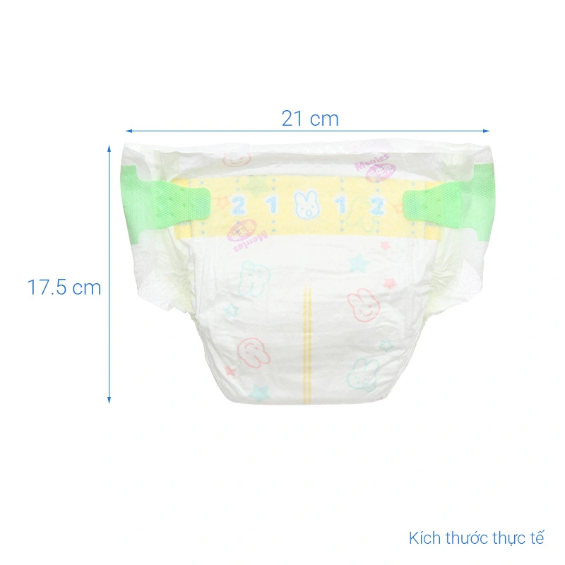Tã dán Merries size NB 76 miếng (Dưới 5 kg) - Mẫu mới 43