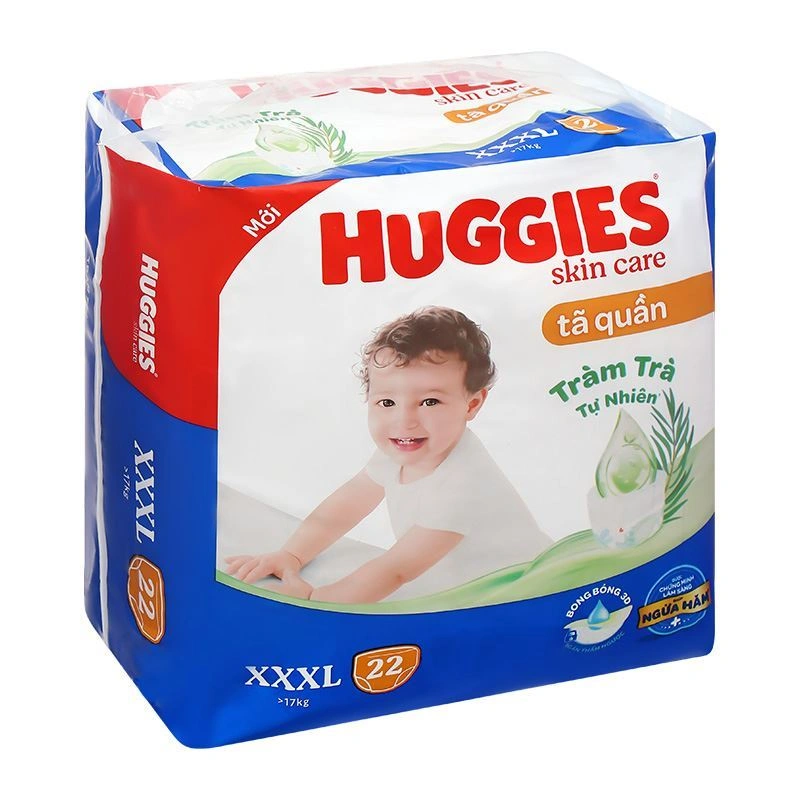 Tã quần Huggies Skincare size XXXL 22 miếng (Trên 17 kg) - Giao bao bì ngẫu nhiên 4