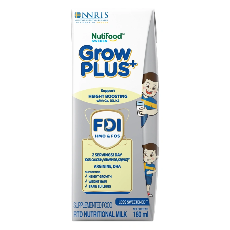 Thùng 24 hộp sữa pha sẵn Nutifood GrowPLUS+ bạc hương vani 180 ml (từ 1 tuổi) - Giao bao bì ngẫu nhiên 17