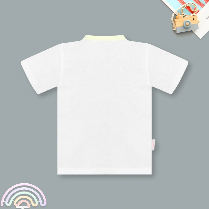 Áo tay ngắn IQ Baby viền hồng 9