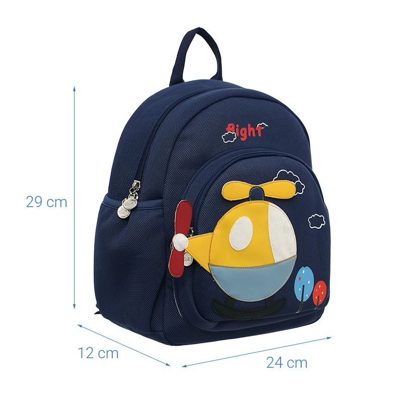 Balo cho bé mẫu giáo Tbwin PANNA8 trực thăng E2528 xanh 10