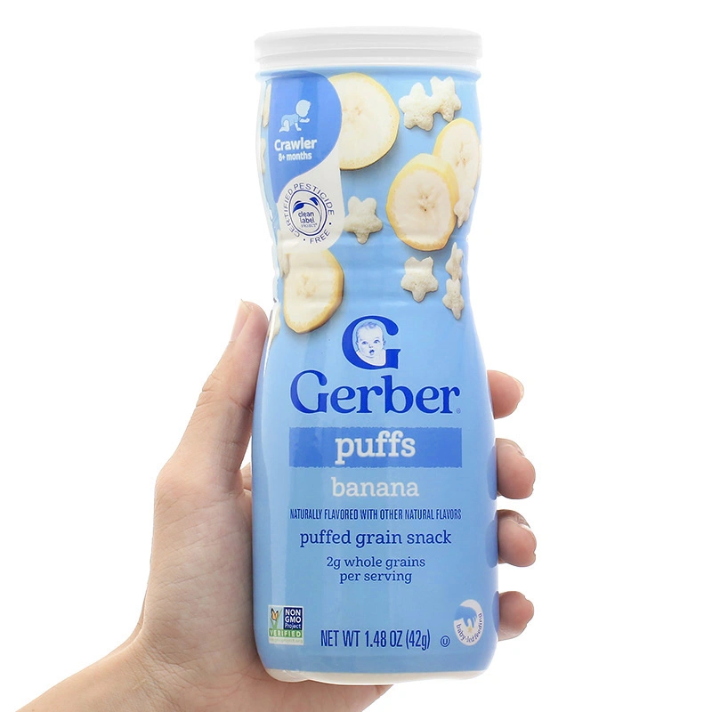 Bánh ăn dặm Gerber Puffs vị việt quất lon 42g (từ 8 tháng) - Giao bao bì ngẫu nhiên 13