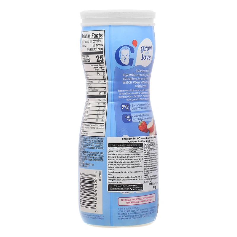 Bánh ăn dặm Gerber Puffs vị việt quất lon 42g (từ 8 tháng) - Giao bao bì ngẫu nhiên 17