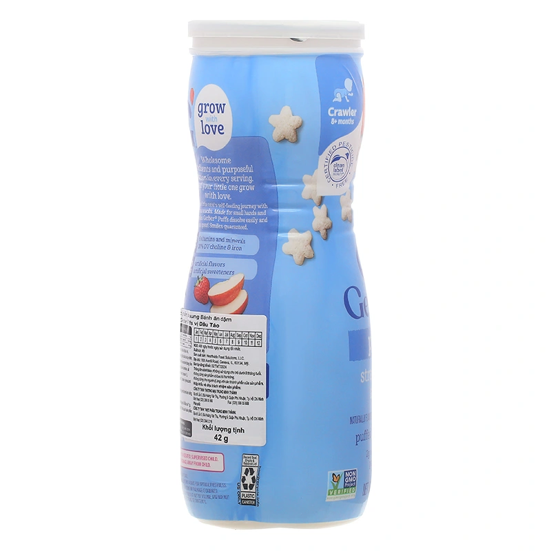 Bánh ăn dặm Gerber Puffs vị việt quất lon 42g (từ 8 tháng) - Giao bao bì ngẫu nhiên 18