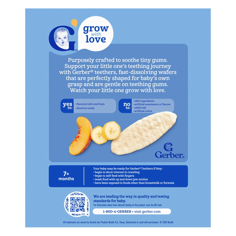 Bánh gạo ăn dặm Gerber Teethers vị xoài, mâm xôi hộp 48g (từ 7 tháng) - Giao bao bì ngẫu nhiên 23