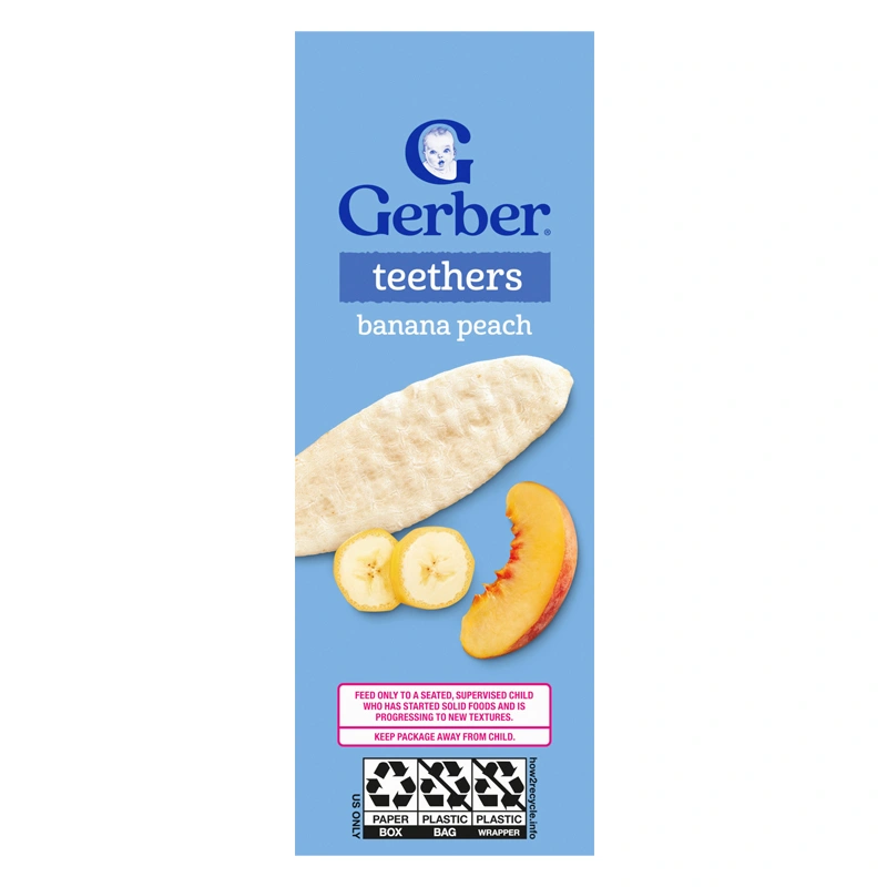 Bánh gạo ăn dặm Gerber Teethers vị xoài, mâm xôi hộp 48g (từ 7 tháng) - Giao bao bì ngẫu nhiên 25