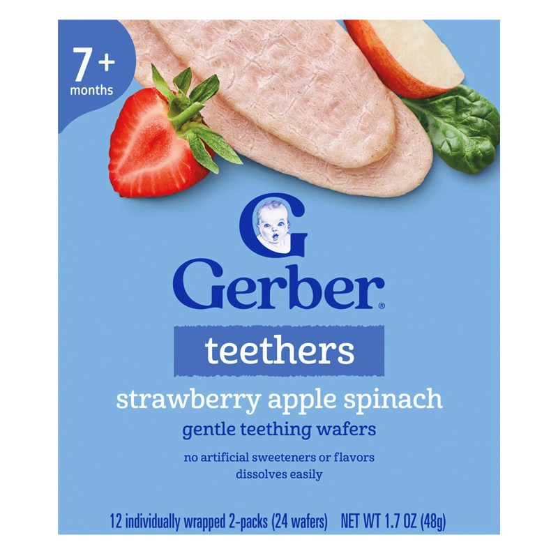 Bánh gạo ăn dặm Gerber Teethers vị xoài, mâm xôi hộp 48g (từ 7 tháng) - Giao bao bì ngẫu nhiên 13
