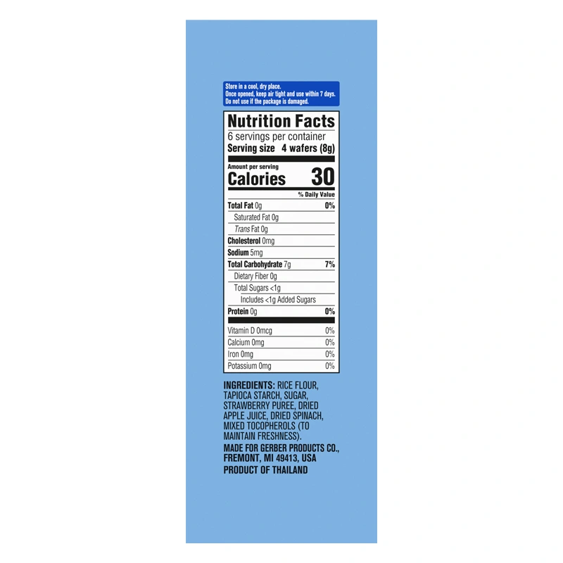 Bánh gạo ăn dặm Gerber Teethers vị xoài, mâm xôi hộp 48g (từ 7 tháng) - Giao bao bì ngẫu nhiên 15