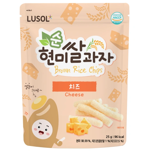 Bánh gạo lứt ăn dặm Lusol Step 2 vị phô mai gói 25g (từ 6 tháng) - Giao bao bì ngẫu nhiên 1