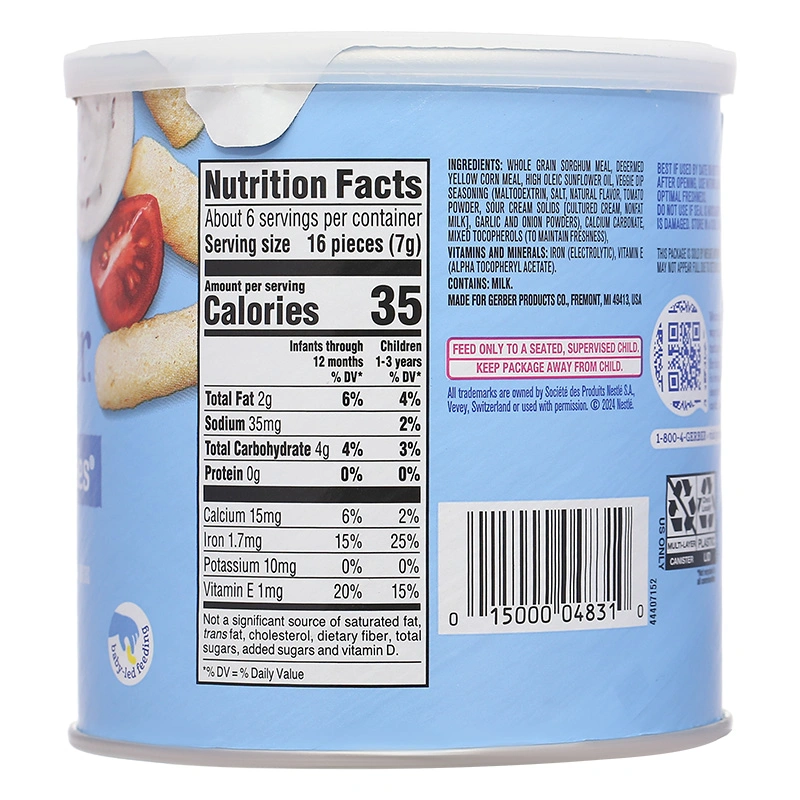 Bánh ăn dặm Gerber Lil' Crunchies vị phô mai lon 42g (từ 8 tháng) - Giao bao bì ngẫu nhiên 11