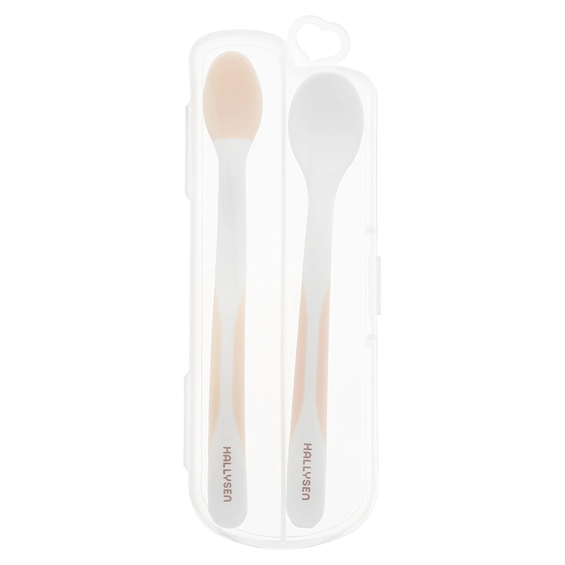 Bộ 2 muỗng đầu mềm cảm biến nhiệt Hallysen - Màu xanh dương 16