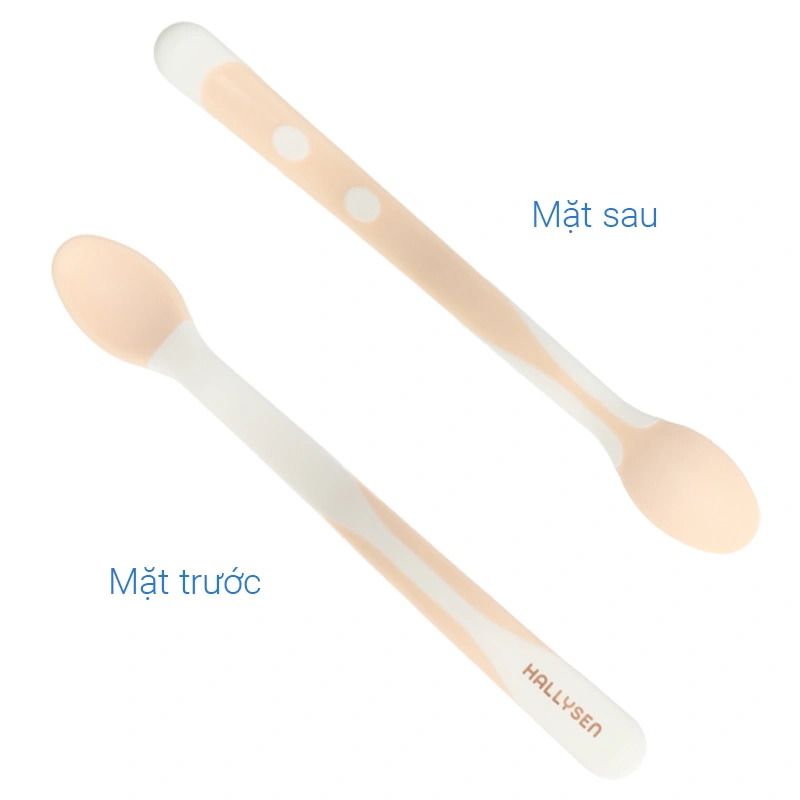 Bộ 2 muỗng đầu mềm cảm biến nhiệt Hallysen - Màu xanh dương 19