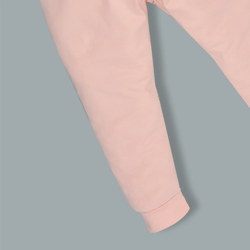 Bộ tay dài bé gái La Pomme cozy night màu hồng - trắng 10