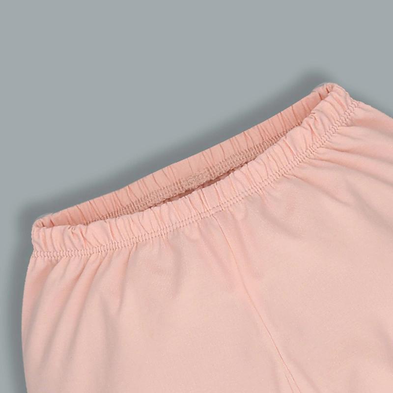 Bộ tay dài bé gái La Pomme cozy night màu hồng - trắng 9