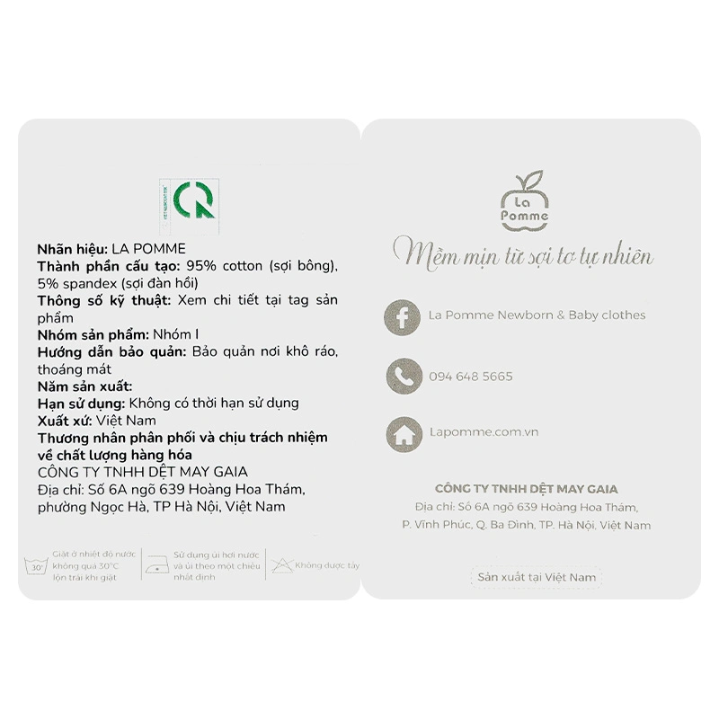 Bộ tay ngắn bé gái La Pomme in chú vịt màu hồng - trắng 15