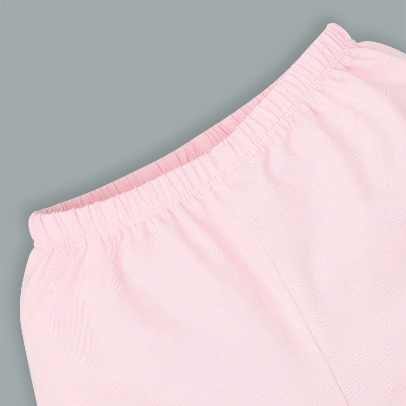 Bộ tay ngắn bé gái La Pomme in chú vịt màu hồng - trắng 12