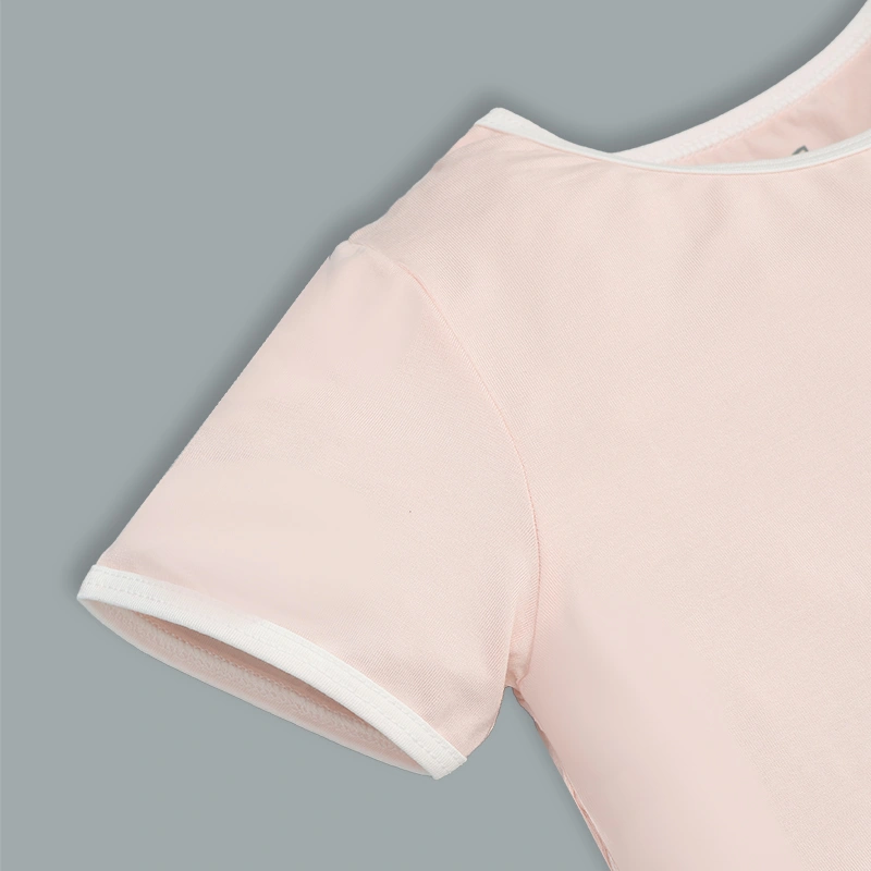 Bộ tay ngắn bé gái La Pomme họa tiết sinh động màu hồng - trắng 7