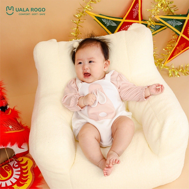 Bodysuit tay dài cho bé cotton Ualarogo UR258 màu nâu 9