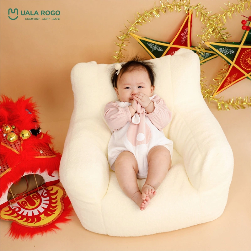 Bodysuit tay dài cho bé cotton Ualarogo UR258 màu nâu 10