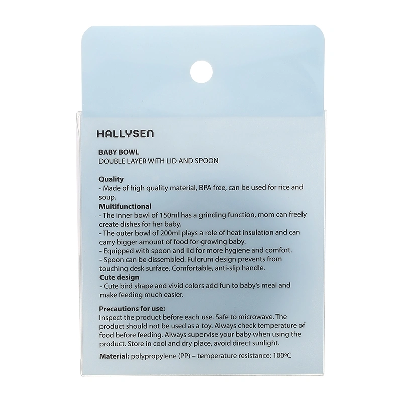 Chén ăn dặm đa năng Hallysen - Màu xanh 3