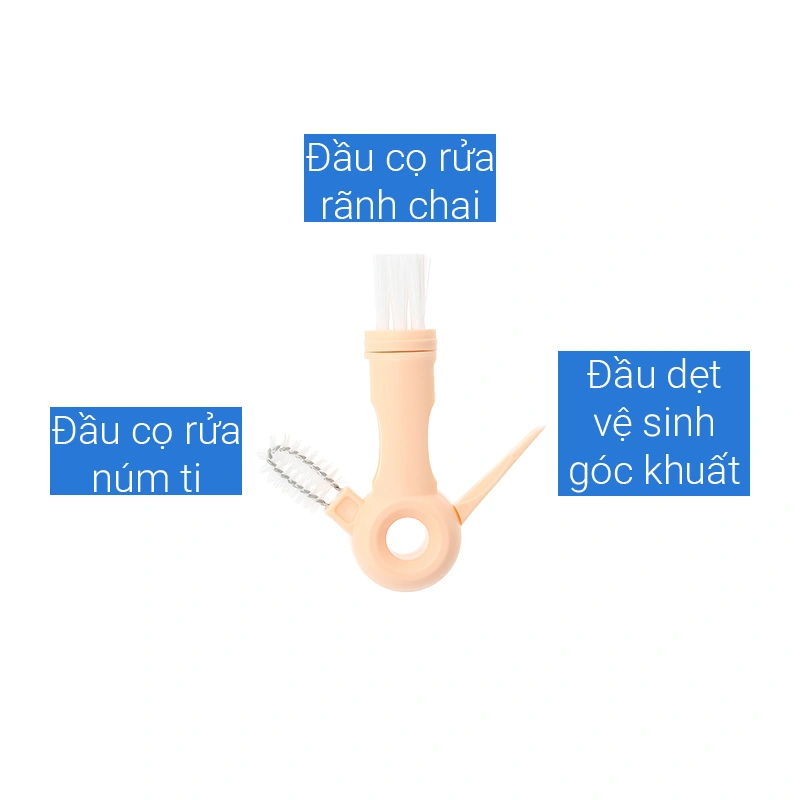 Cọ rửa bình sữa đa năng Hallysen 8
