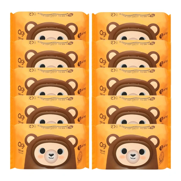 Combo 10 khăn ướt Agi không hương 100 tờ