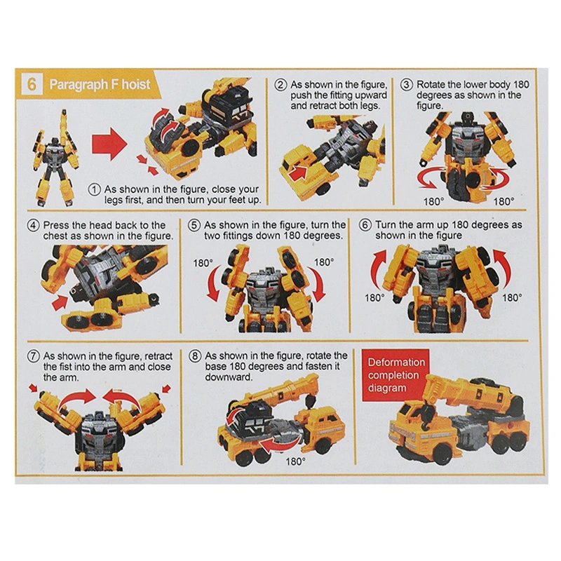 Đồ chơi robot biến hình xe cẩu HappyTime 9879 (1685F) 14