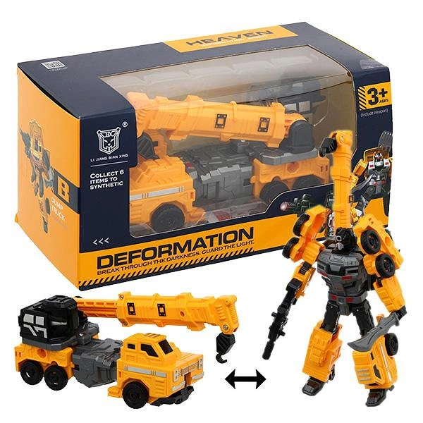 Đồ chơi robot biến hình xe cẩu HappyTime 9879 (1685F)