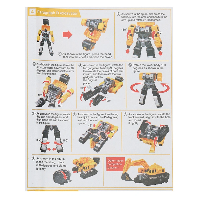 Đồ chơi robot biến hình xe cẩu HappyTime 9879 (1685F) 42