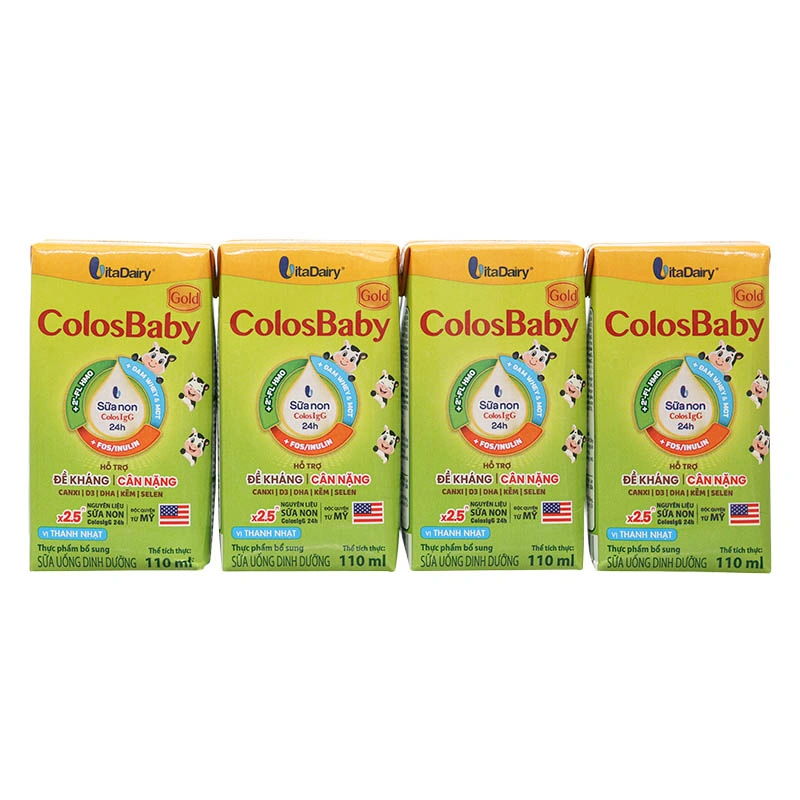 Lốc 4 hộp sữa non pha sẵn ColosBaby Gold 110 ml (từ 1 tuổi) - Giao bao bì ngẫu nhiên 3