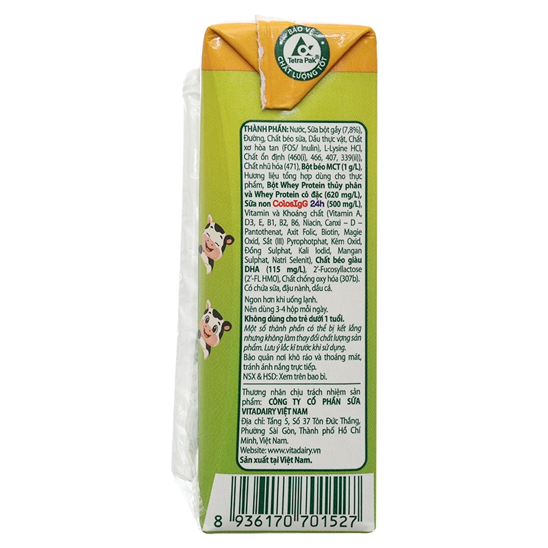 Lốc 4 hộp sữa non pha sẵn ColosBaby Gold 110 ml (từ 1 tuổi) - Giao bao bì ngẫu nhiên 8