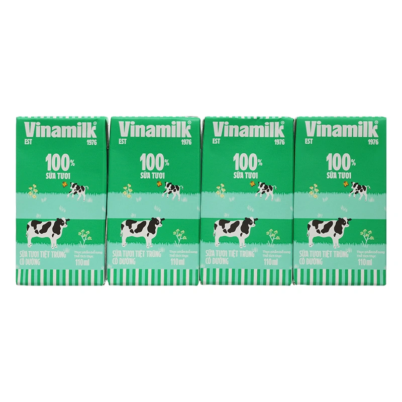 Thùng 48 hộp sữa tươi tiệt trùng Vinamilk có đường 110 ml (từ 1 tuổi) - Giao bao bì ngẫu nhiên 15