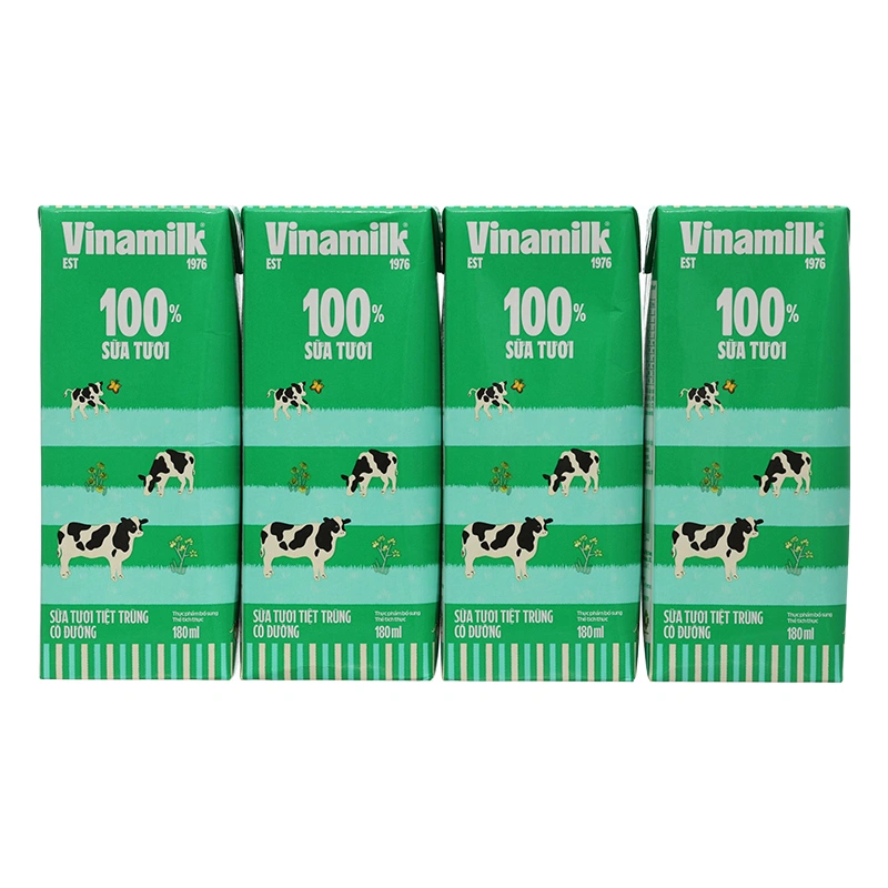 Thùng 48 hộp sữa tươi tiệt trùng Vinamilk có đường 180 ml (từ 1 tuổi) - Giao bao bì ngẫu nhiên 15