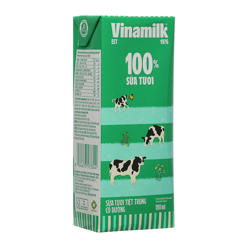 Thùng 48 hộp sữa tươi tiệt trùng Vinamilk có đường 180 ml (từ 1 tuổi) - Giao bao bì ngẫu nhiên 17